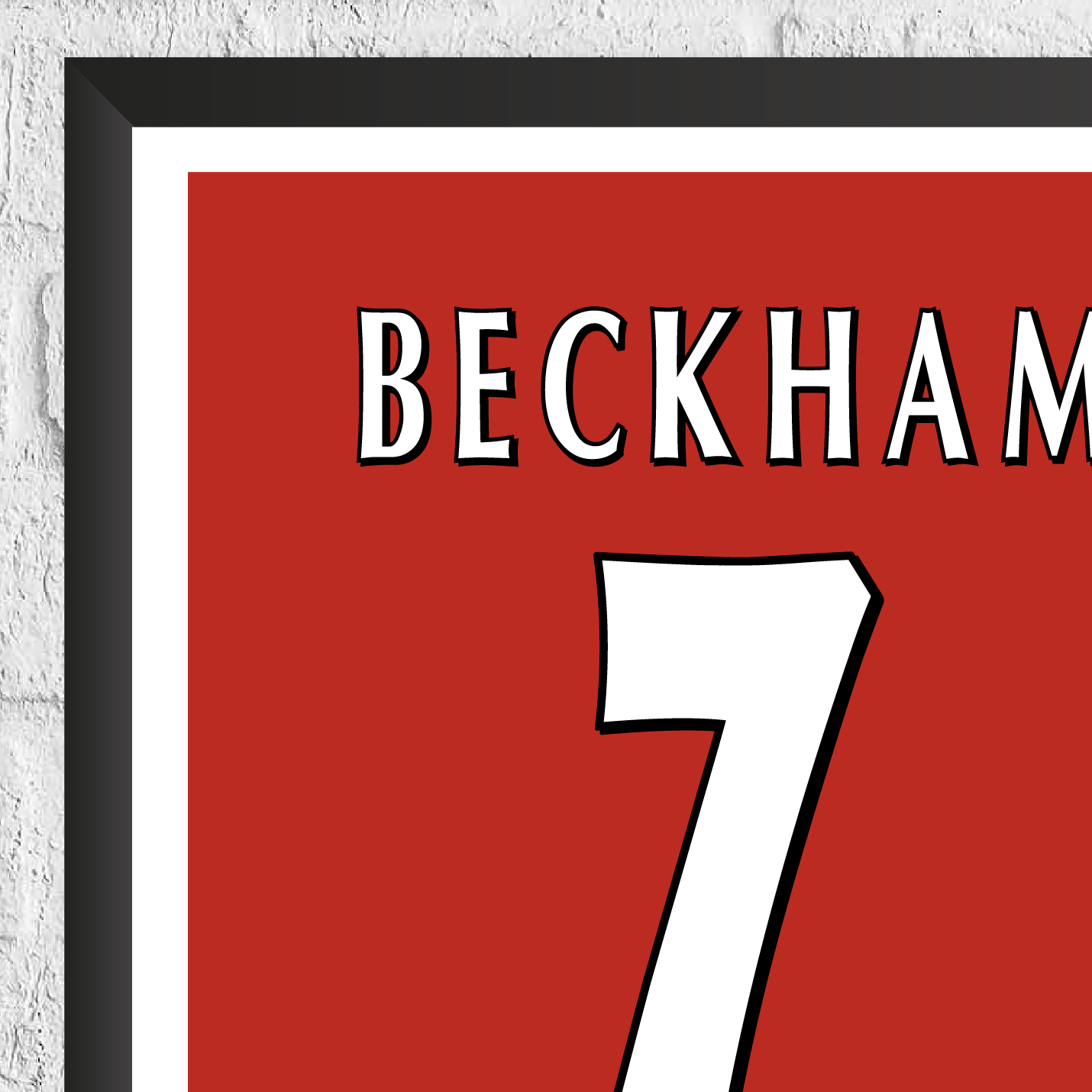 David Beckham Legend Stats Print - Man of The Match Football