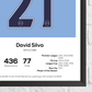 David Silva Legend Stats Print - Man of The Match Football