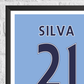David Silva Legend Stats Print - Man of The Match Football