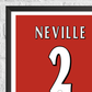 Gary Neville Manchester United Legend Stats Print
