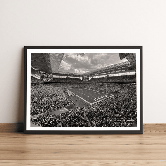 Hard Rock Stadium Miami Dolphins NFL Football Stadium Print