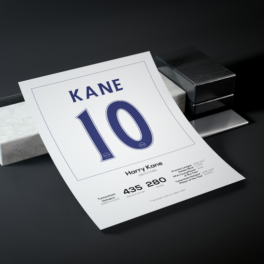 Harry Kane Tottenham Hotspur Legend Stats Print