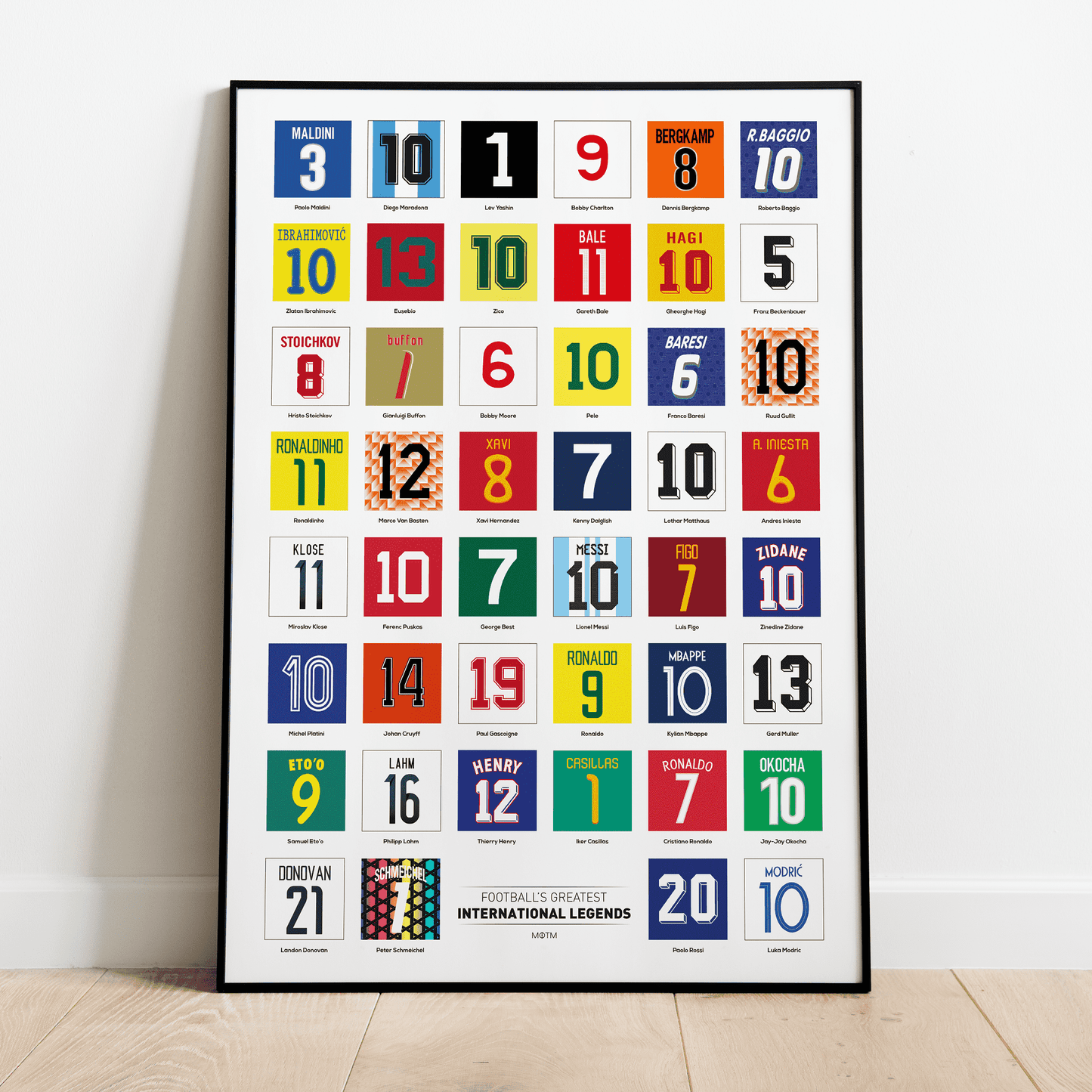 International Football Legends Poster