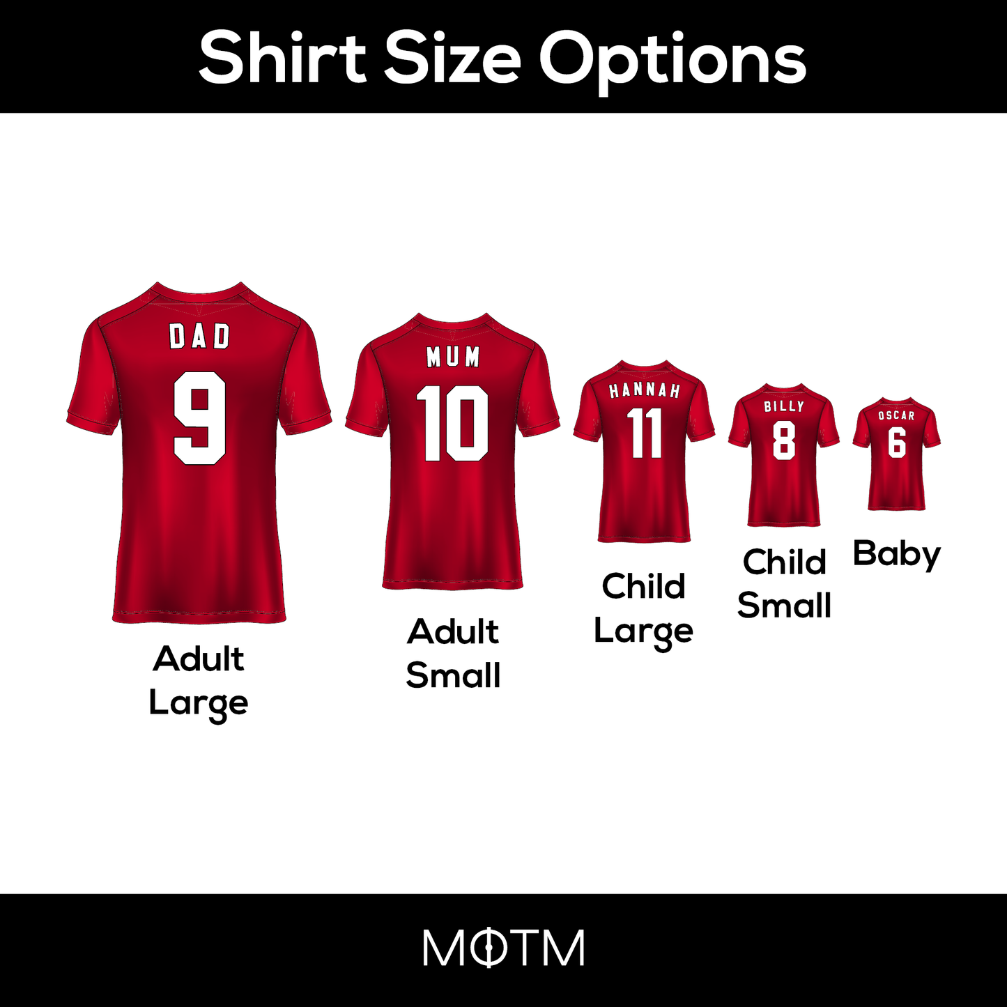 Personalised Manchester United Family Print - Man of The Match Football