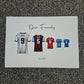 Personalised Family Football Print