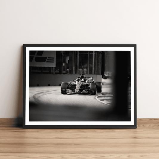 Mercedes AMG Petronas Lewis Hamilton Formula 1 Car Art Print