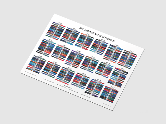 NFL 2024 Football Season Schedule - Digital Download