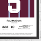 Paul McGrath Legend Stats Print