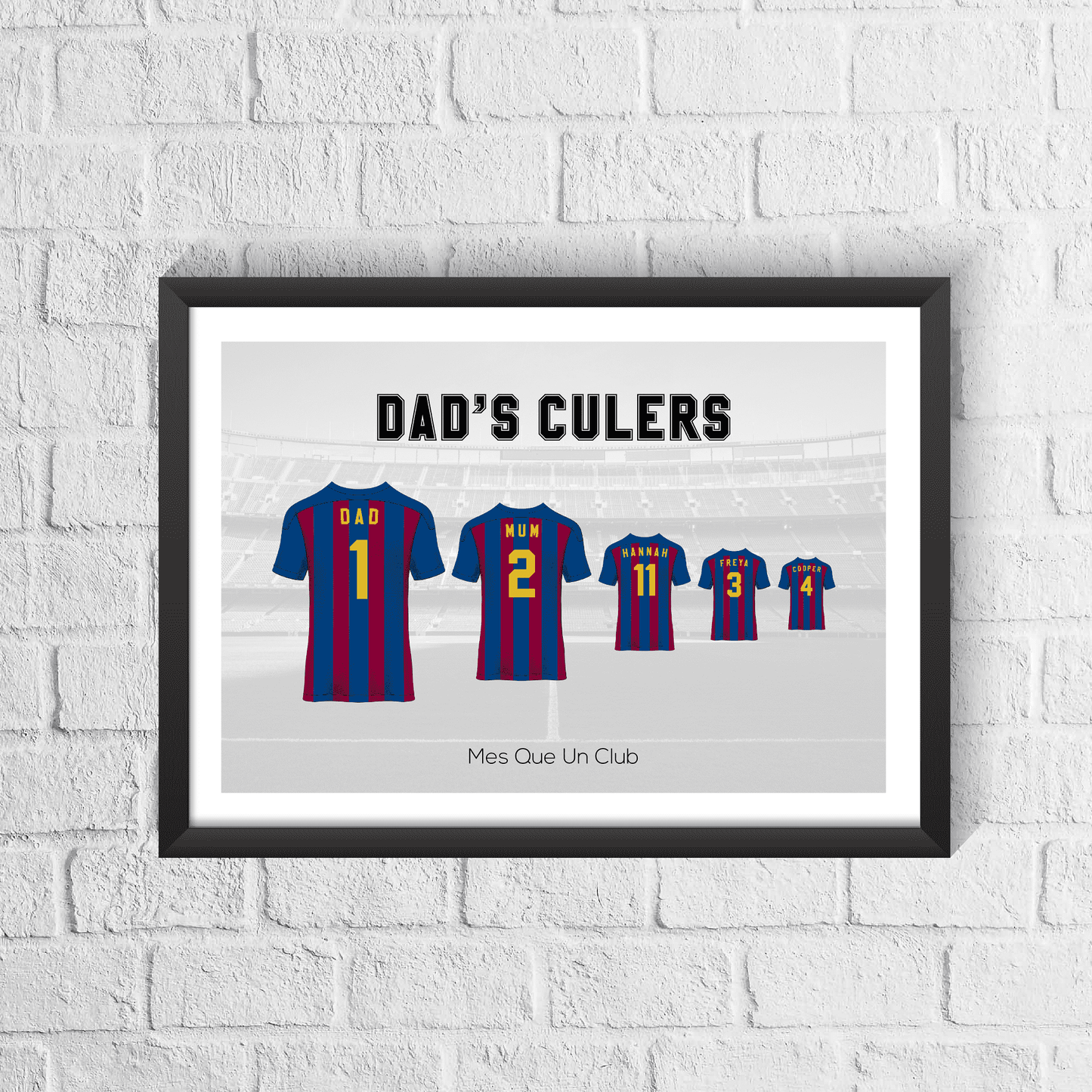 Personalised Barcelona Family Print