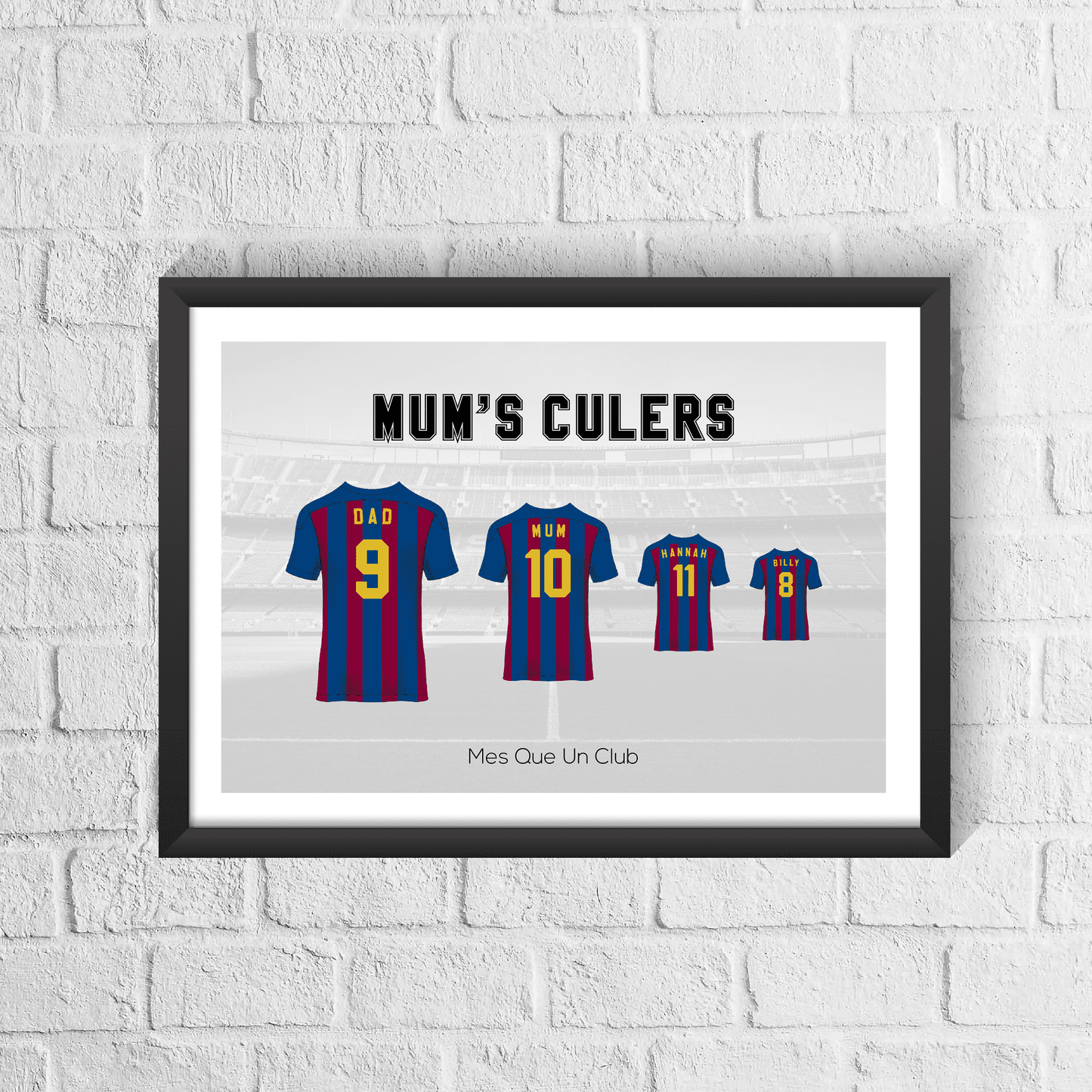 Personalised Barcelona Family Print