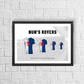 Personalised Blackburn Rovers Family Print