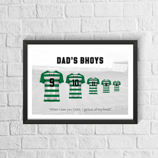 Personalised Celtic Family Print