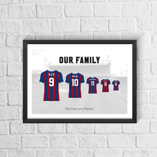 Personalised Crystal Palace Family Print
