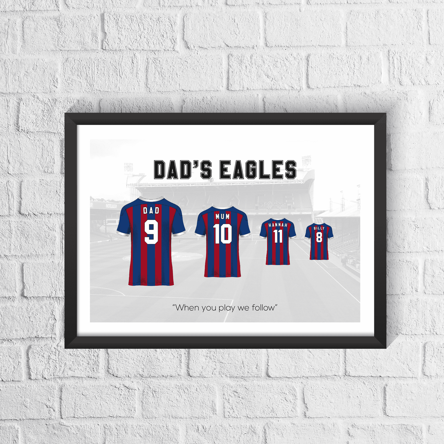 Personalised Crystal Palace Family Print