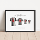 Personalised Family Football Print