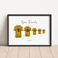 Personalised Family Football Print