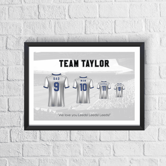 Personalised Leeds Family Print