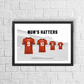 Personalised Luton Town Family Print