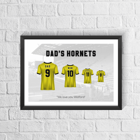 Personalised Watford Family Print