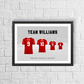 Personalised Wrexham Family Print