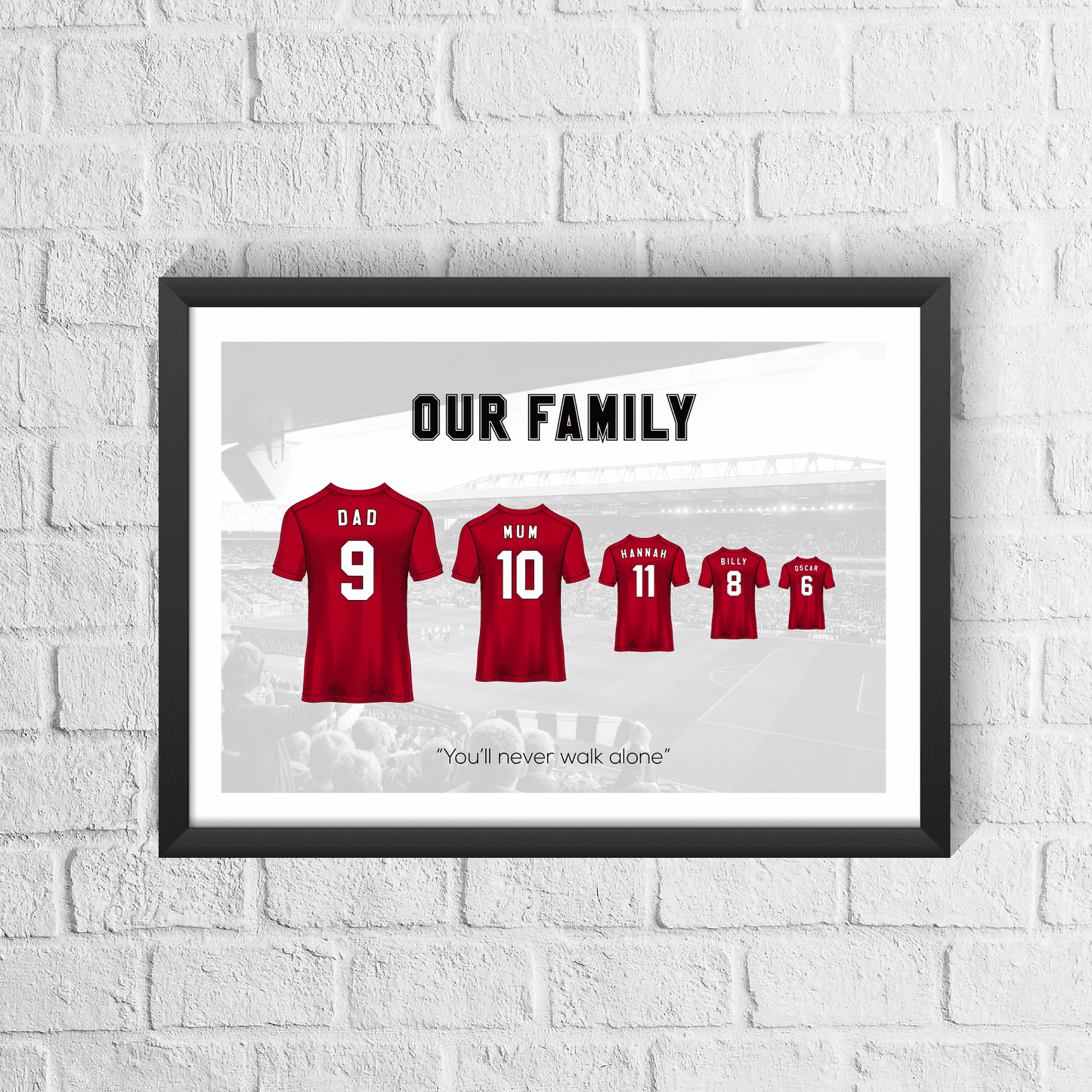 Personalised Liverpool Family Print