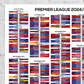 Premier League 2024/25 Season Wall Chart - Digital Download