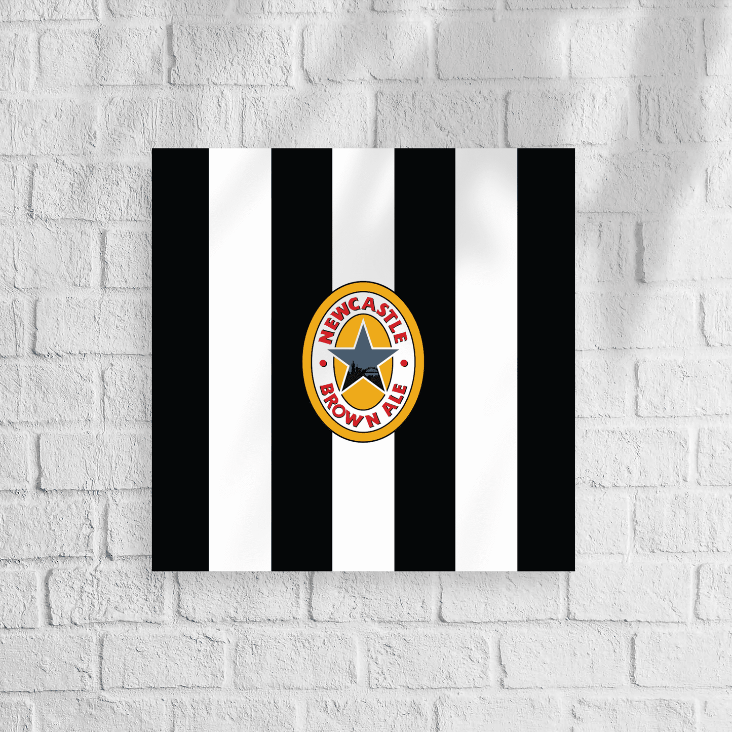 Retro Newcastle United Home Kit Canvas