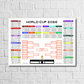 World Cup 2026 Retro Gaming Football Wall Chart (Digital Download PDF) - Man of The Match Football