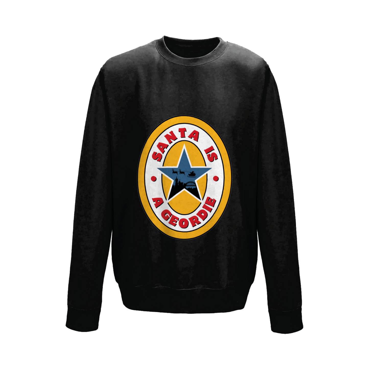 Santa is a Geordie Newcastle Christmas Jumper
