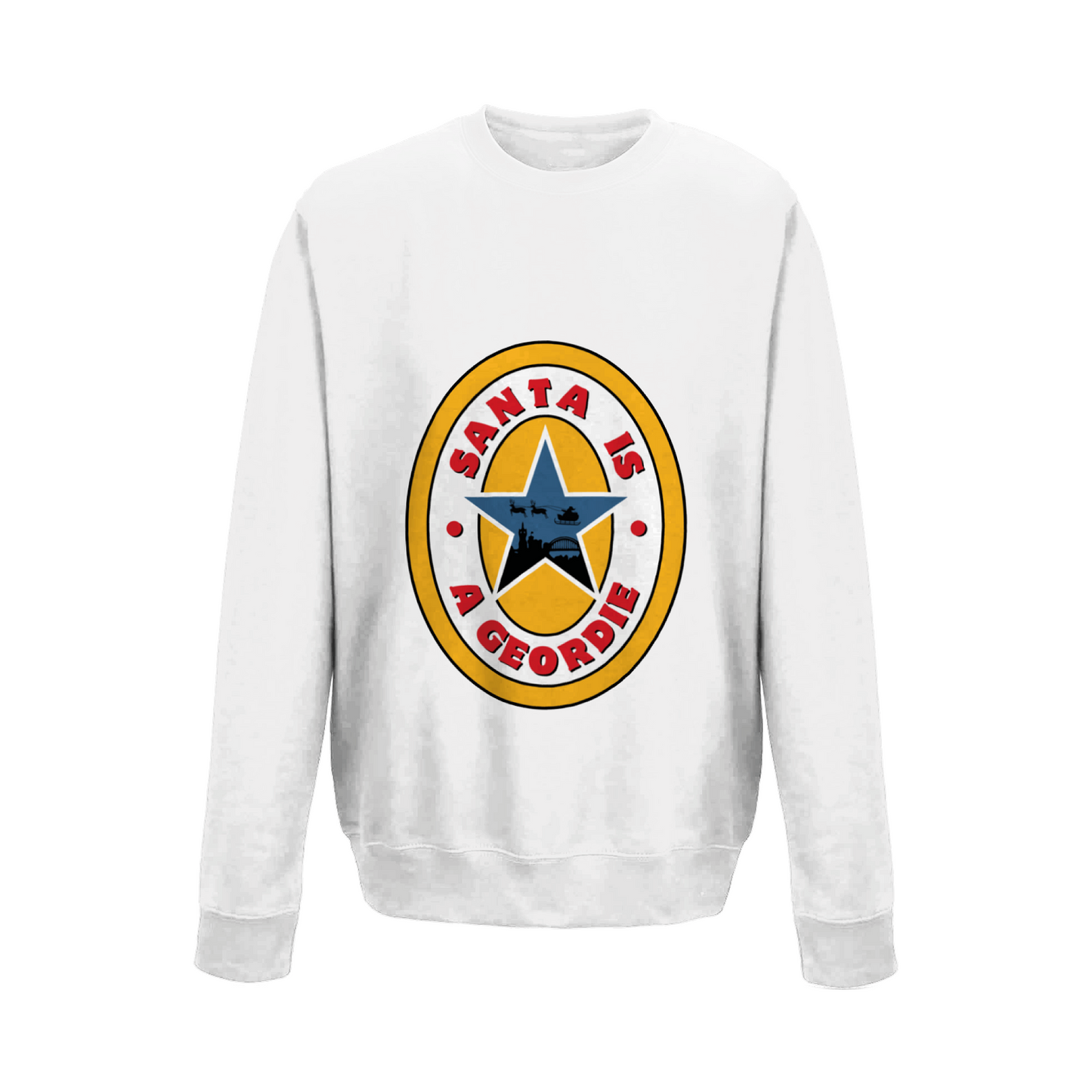 Santa is a Geordie Newcastle Christmas Jumper