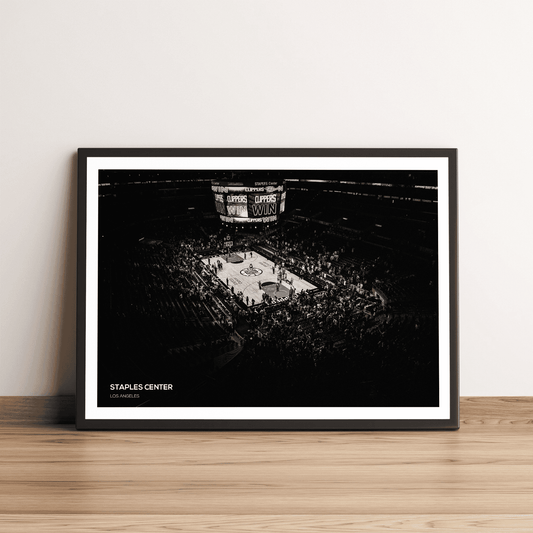 Staples Center Los Angeles Clippers Basketball Stadium Court Print
