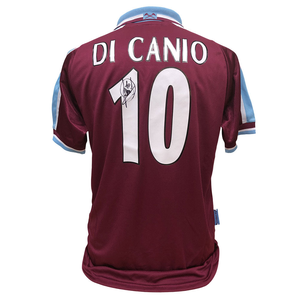 West Ham United FC Di Canio Signed Shirt - Man of The Match Football