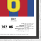 Xavi Legend Stats Print