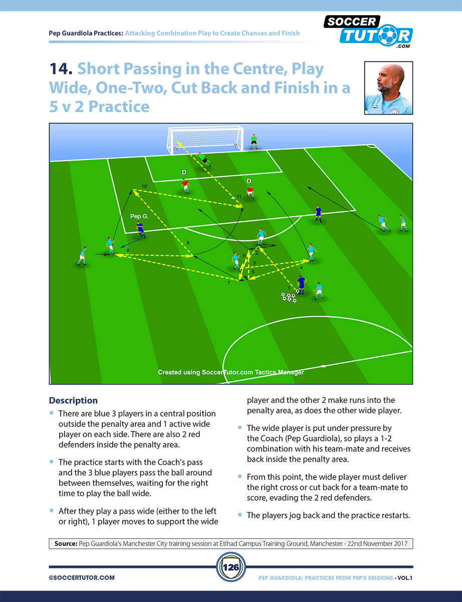 Pep Guardiola Volume 1 & 2 Bundle - 173 Practices Direct from Pep's Training Sessions