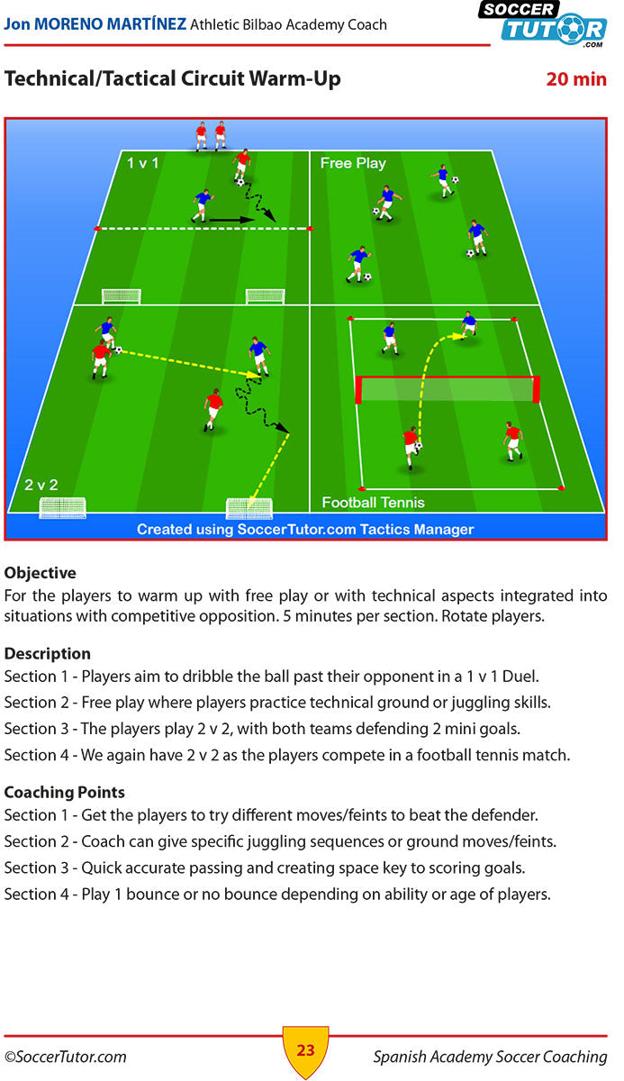 Spanish Academy Soccer Coaching - 120 Practices from the Coaches of Real Madrid, Atlético Madrid & Athletic Bilbao
