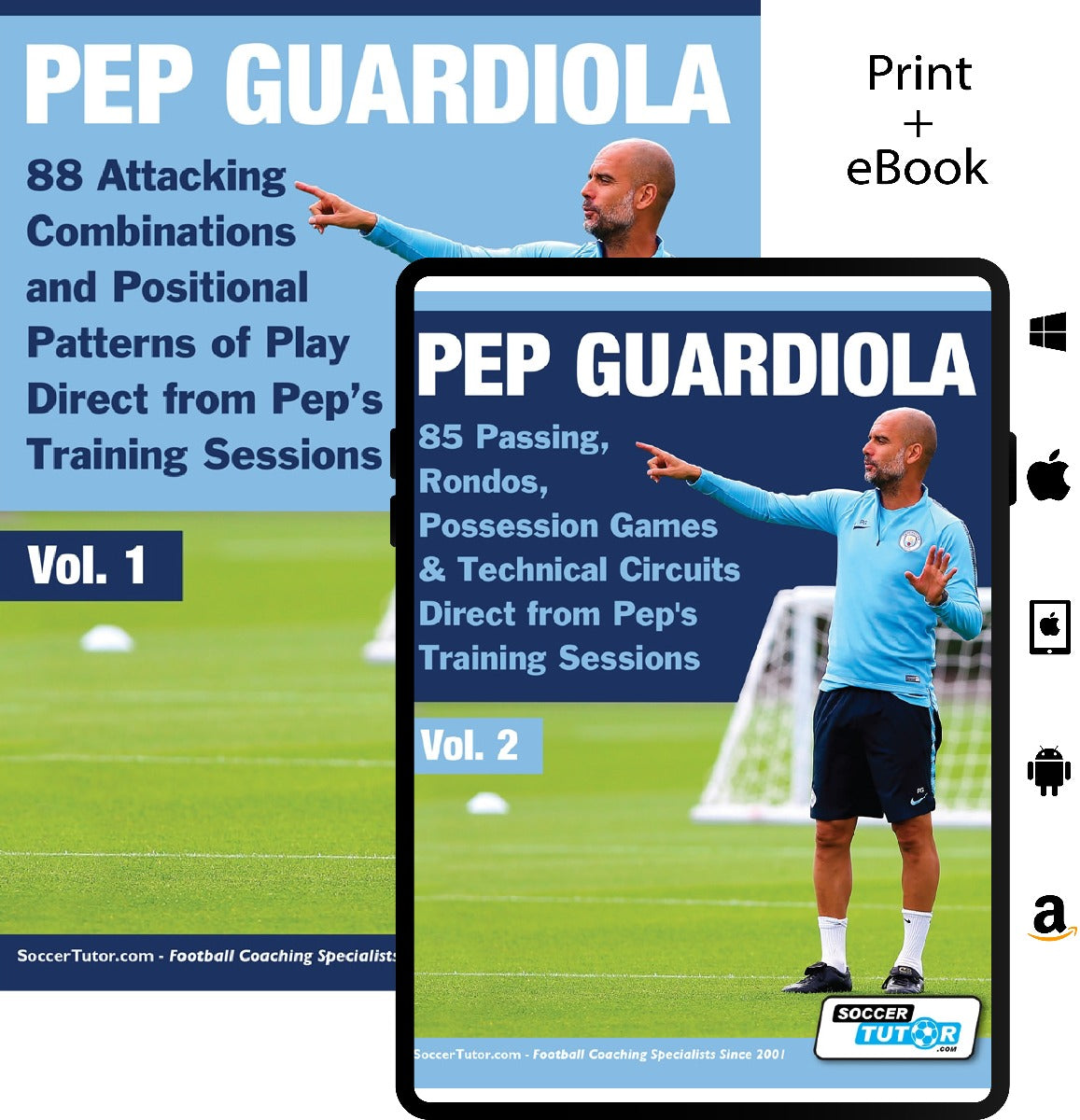 Pep Guardiola Volume 1 & 2 Bundle - 173 Practices Direct from Pep's Training Sessions