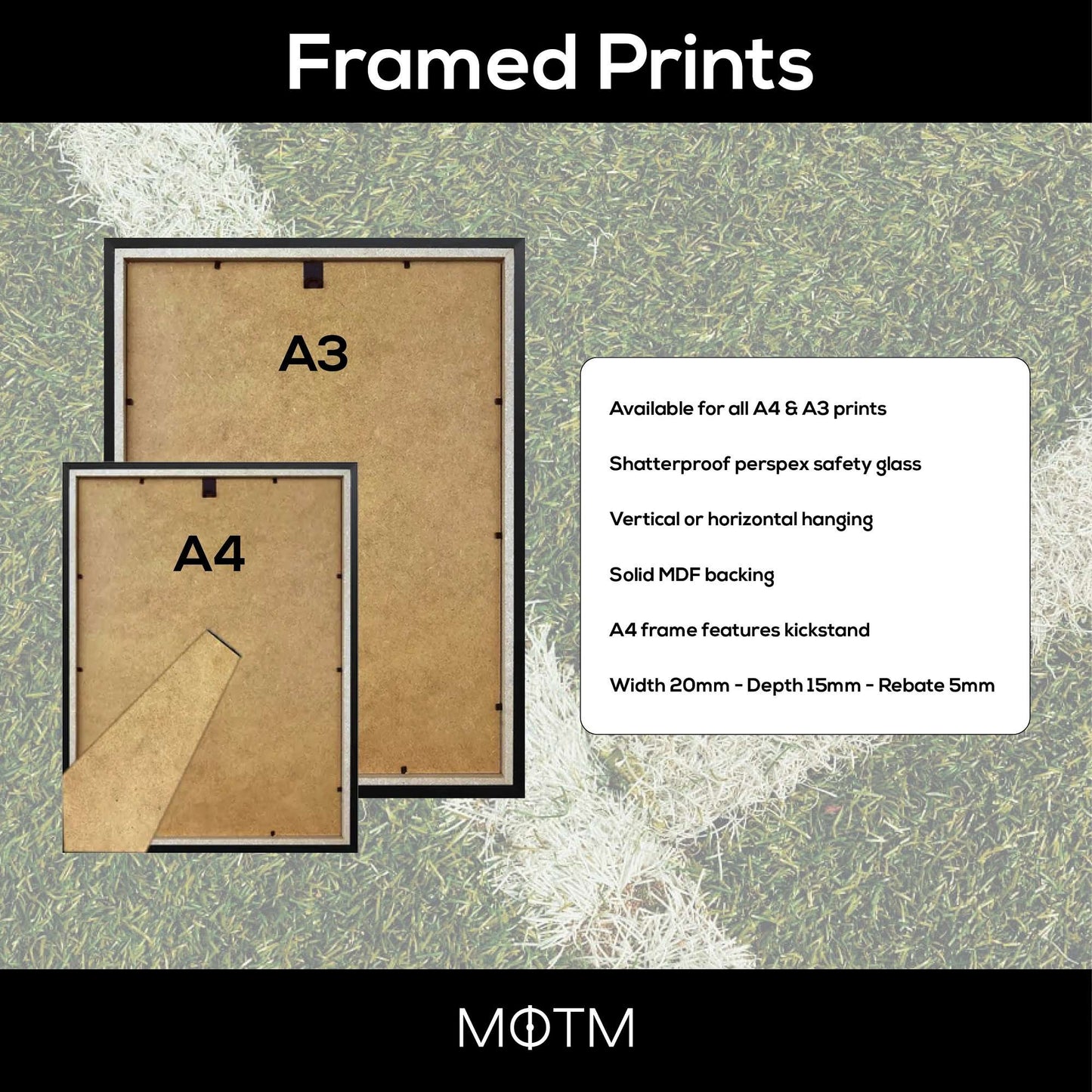 Personalised Football Player Stats Print - Man of The Match Football