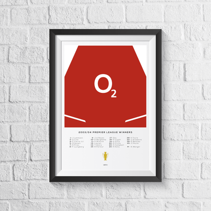 Arsenal 'The Invincibles' 2003/2004 Druck
