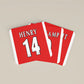 Arsenal Premier League Legends Football Coasters - Set of 4 - Man of The Match Football