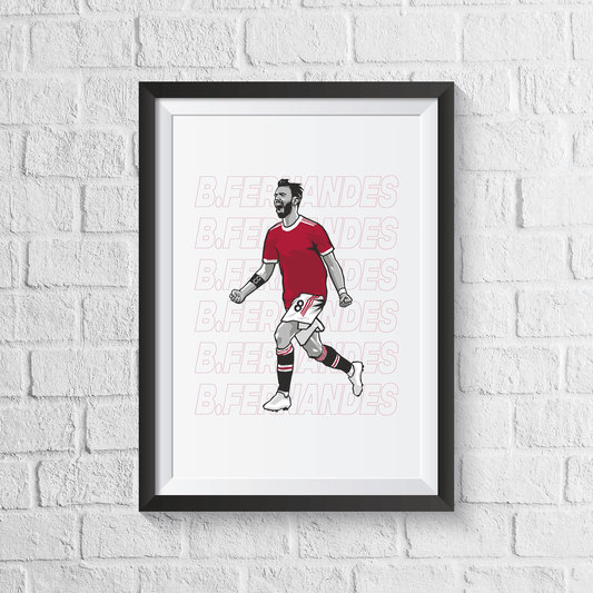 Bruno Fernandes Manchester United Print