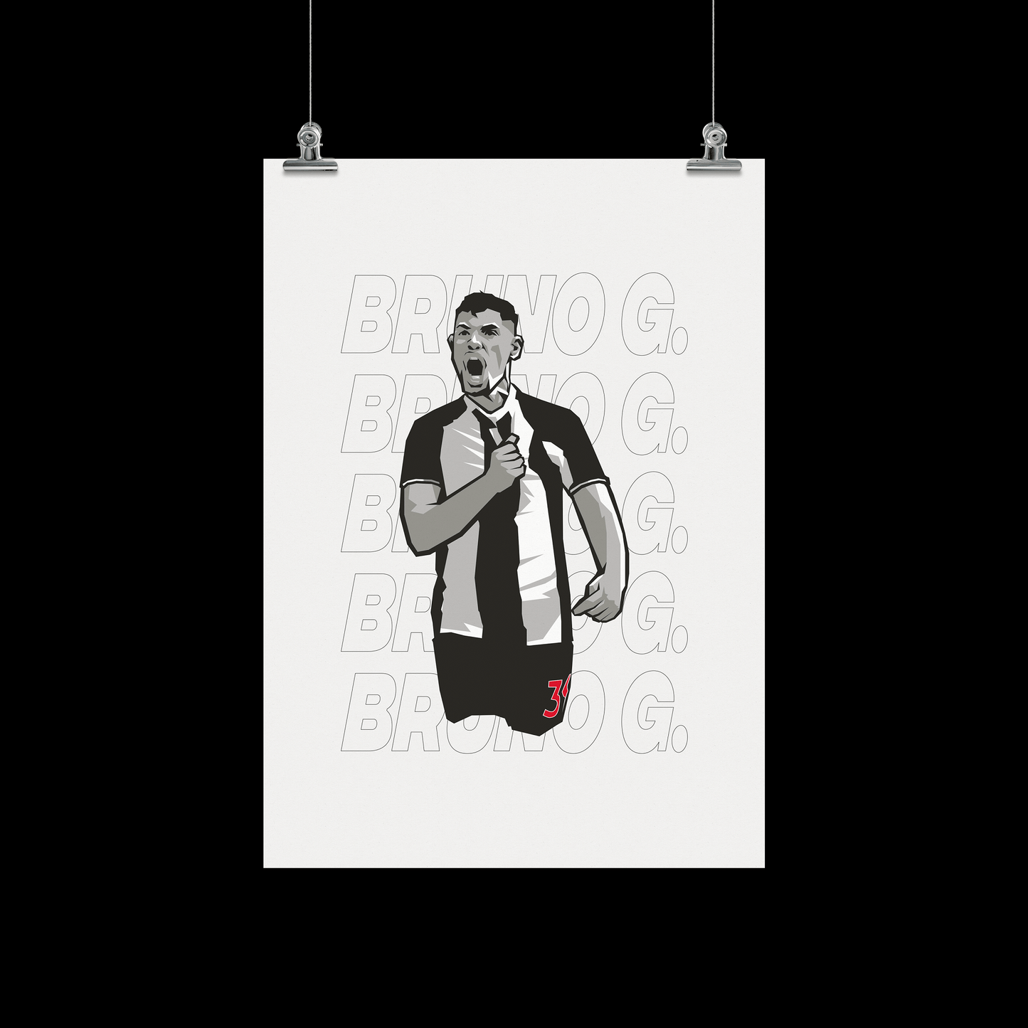 Bruno Guimaraes Newcastle Print