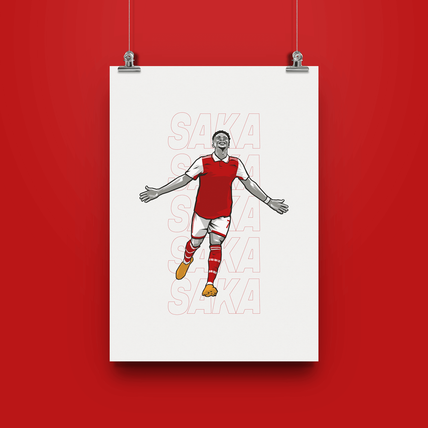 Bukayo Saka Arsenal Druck