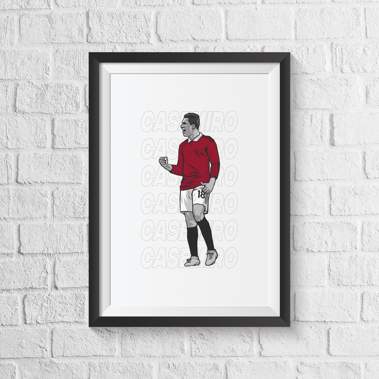 Casemiro Manchester United Print