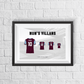 Personalised Aston Villa Family Print