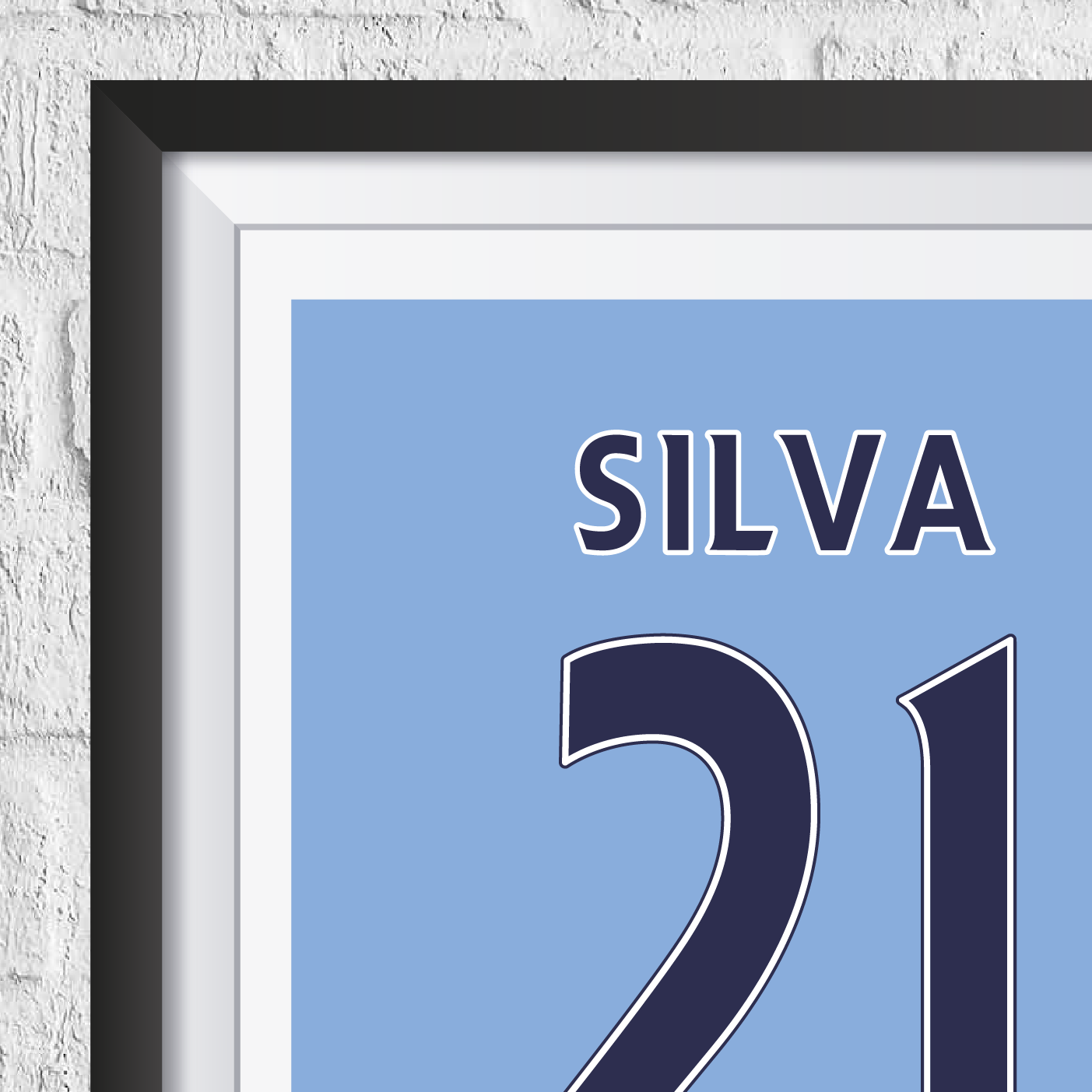 David Silva Manchester City Legend Stats Print