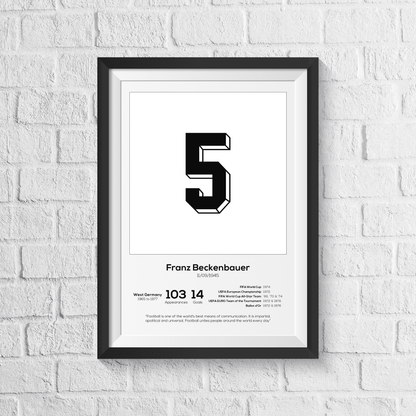 Diego Maradona Argentinien Legend Statistikdruck