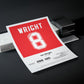 Ian Wright Arsenal Legend Stats Print - Man of The Match Football