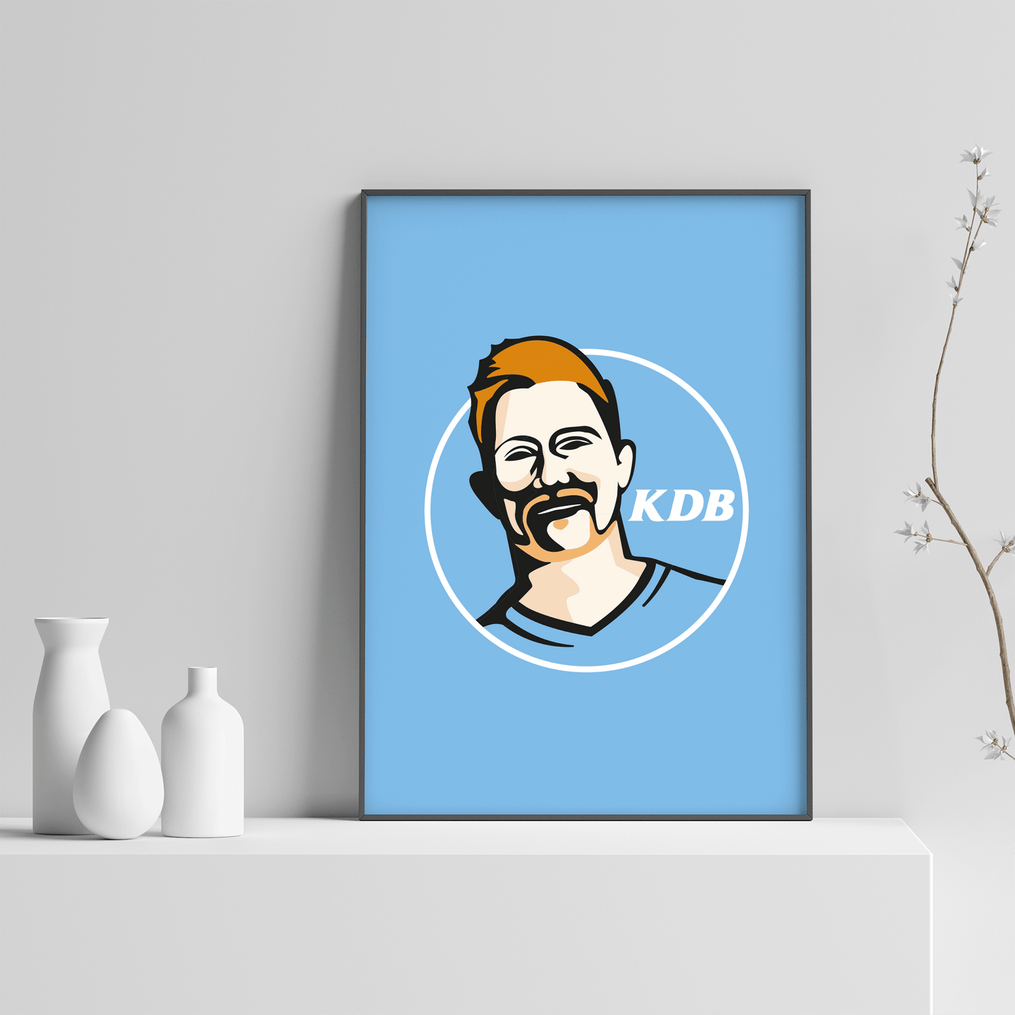 Kevin De Bruyne Manchester City Print - Man of The Match Football