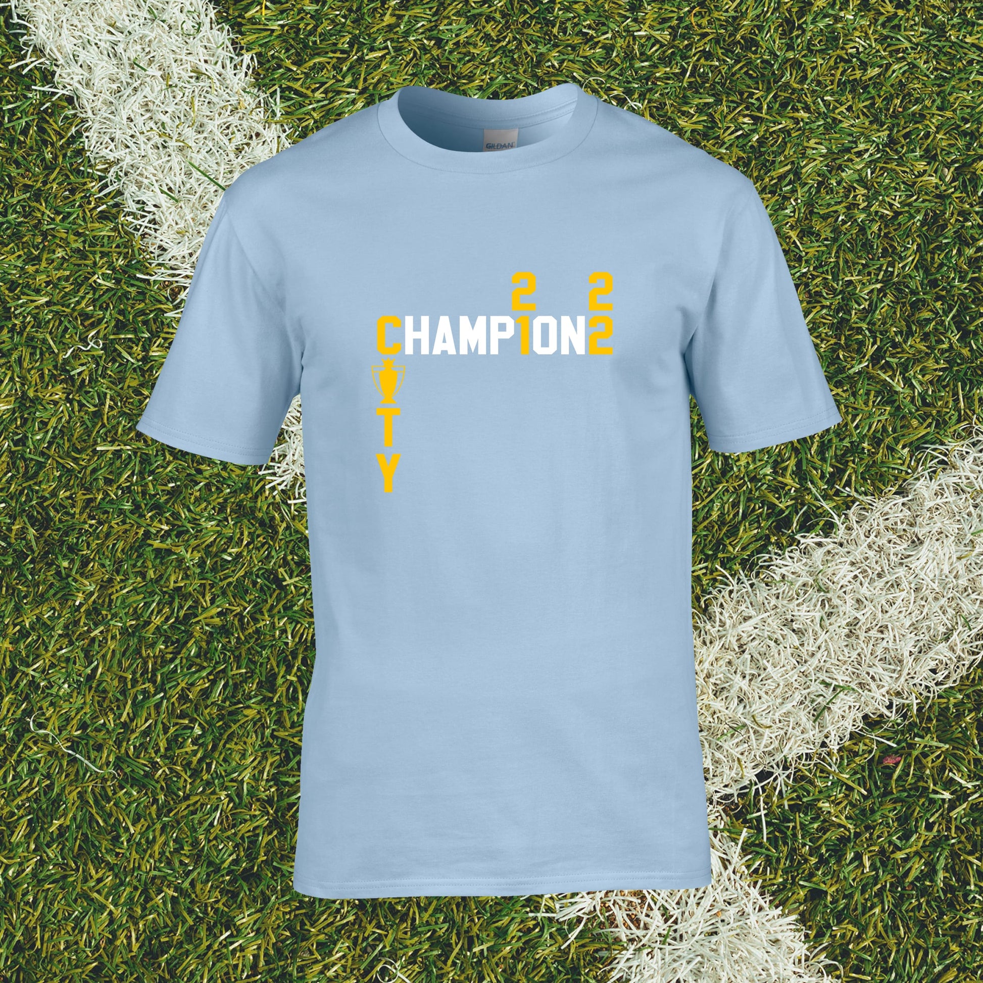 Manchester City Premier League Champions 2021-2022 T-Shirt - Man of The Match Football