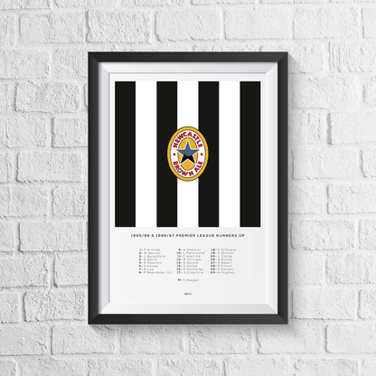 Newcastle United 'The Entertainers' 1995/1997 Druck